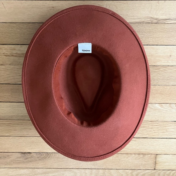 Sonoma Felt Wide Brim Western Boho Hat - Picture 3 of 3